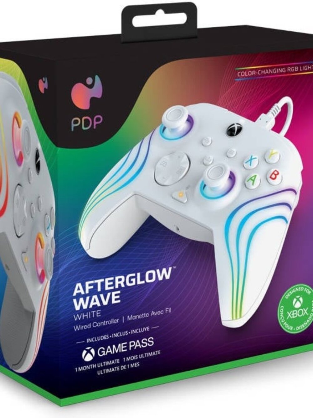 PDP Afterglow Wave White Wired Controller for XboxNEW SEALED FAST SHIPPING